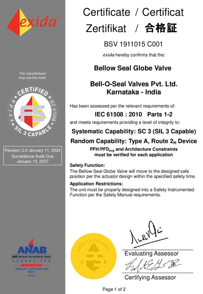 09. IEC 61508 2010 SIL 3 Capable Certificate.